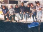Novembre 1999 - Hyeres (Francia), Fabiano, Stefano, Valentina, Silvia, Elena, Romina ed Elisabetta