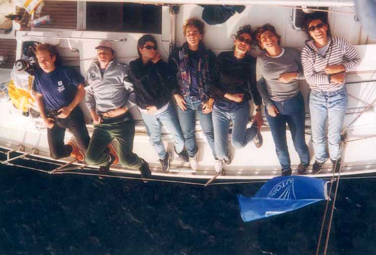 Novembre 1999 - Hyeres (Francia), Fabiano, Stefano, Valentina, Silvia, Elena, Romina ed Elisabetta