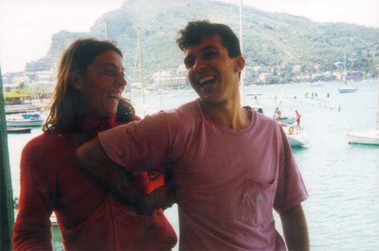 Maggio 1994  - Isola Palmaria (SP), Bruno e Tommaso