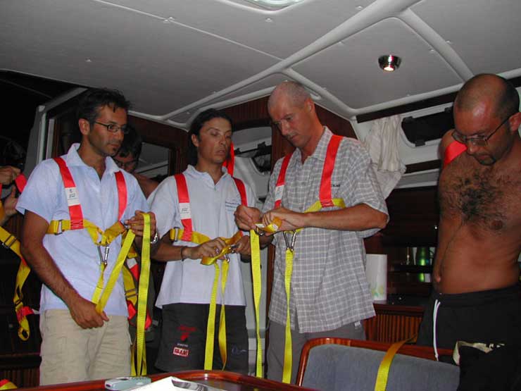 Agosto 2003 - Croazia, Preparazione alla navigazione notturna