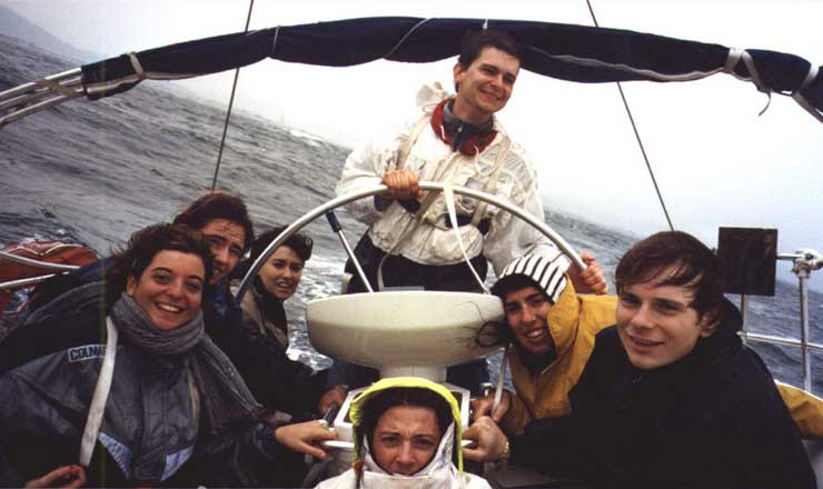 Novembre 1999 - Hyeres (Francia), Romina, Silvia, Valentina, Elisabetta, Fabiano, Bruno e Stefano