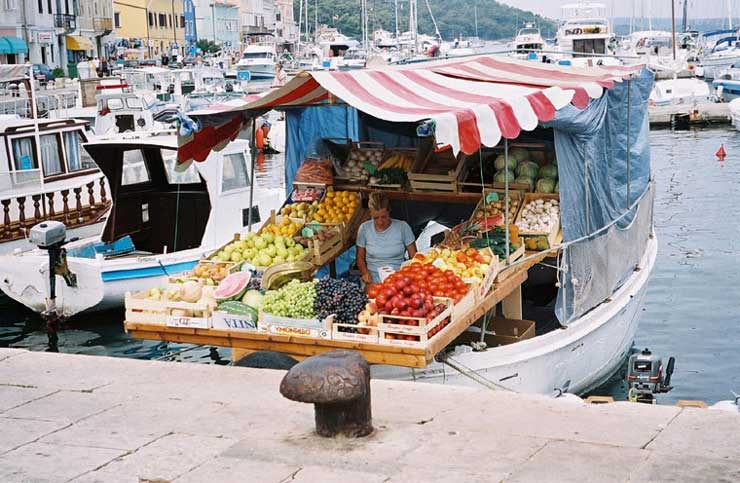 Agosto 2003 - Croazia, Mercato a Lussino