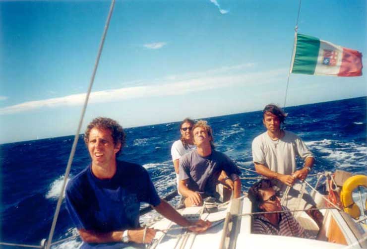 Settembre 1999 - Isola d'Elba, Maurizio, Bruno, Alessandro, Tommaso ed Elisabetta